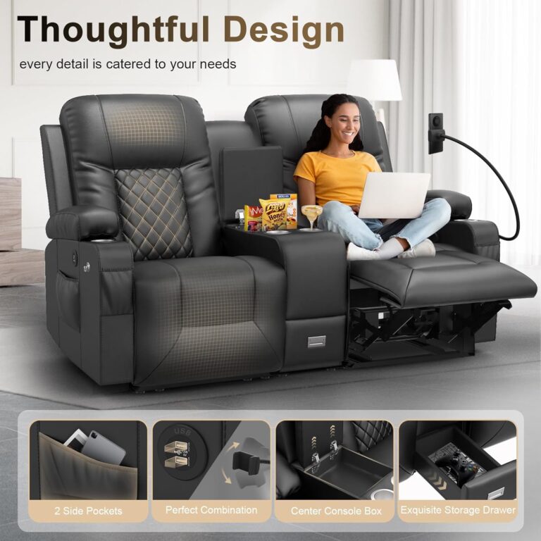 YONISEE Large Loveseat Recliner